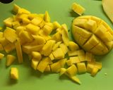 A picture of step 3 of Mango Salsa.