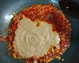 A picture of step 4 of Paneer kohlapori.