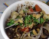 A picture of step 2 of Black cholay ki chaat.