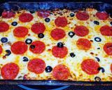 A picture of step 9 of Deluxe Pizza Casserole.