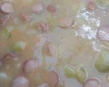 Kelbimbófőzelék virslivel recept fázis 2 fotója