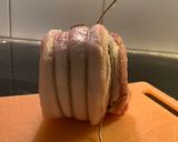 A picture of step 1 of Japanese braised pork belly.