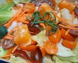 Hình bước làm 2 của món Salad cam