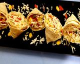 A picture of step 5 of Diet Bhel - Corn Bhel in Papad Cones.