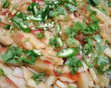 A picture of step 5 of Aloo fries bhujiya.