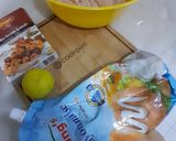 A picture of step 2 of 3 ingredients chicken sticks.