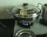 A picture of step 1 of Makka ke dhokla.