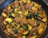 A picture of step 4 of Stewed Beef with Onions, Zucchini, and Paprika.