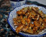 A picture of step 16 of Persian honey-saffron walnuts brittle(سوهان عسلی گردویی).