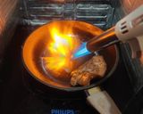 A picture of step 4 of Torched Chashu (チャーシュー) and Aji Tamago (味卵).