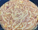 A picture of step 6 of #662 Bucatini Frittata 🥚🍳🥓🧀.