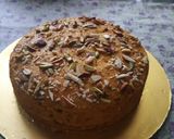 A picture of step 10 of Alphonso mango sooji dry fruits cake.