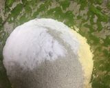 A picture of step 2 of Spinach Cheela wraps.