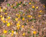 A picture of step 2 of Shepherd’s Kibbeh in a Tray.