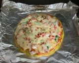 A picture of step 2 of Healthy Moong Daal Veggie Pizza.