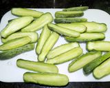 Foto del paso 1 de la receta: Pepinillos baby agridulces