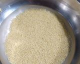 A picture of step 1 of Proso millet khichdi.