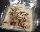 A picture of step 5 of Chicken and Rice with Mushroom Sauce.