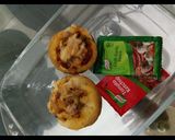 A picture of step 8 of Pizza muffins😋.