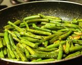 A picture of step 3 of Garlic French Beans-the easiest side possible (No chopping two ingredient recipe).