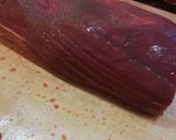 A picture of step 1 of Beef Wellington.