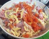 Foto del paso 1 de la receta: Tarta de jamón, queso, tomate y orégano
