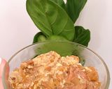 Hình bước làm 6 của món Oyakodon (cơm gà, trứng kiểu Nhật)