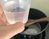 Foto langkah ke 3 dari resep Mpasi 6month tepung beras merah mix buncis, pisang dan pepaya with ub.