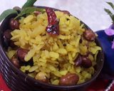 A picture of step 4 of Peanut Onion Poha.
