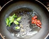 A picture of step 3 of Green gram sundal.