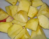 A picture of step 1 of Falhari Apple🍎pakoda (shivratri special).