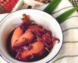 Gambar langkah 3 resipi Ketupat Sotong Kelantan Style.