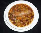 A picture of step 4 of Red kidney beans soup with vegetables and Italian sausages.