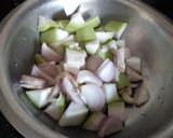 A picture of step 1 of Lauki soup.
