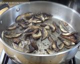 A picture of step 1 of Wild mushroom risotto.