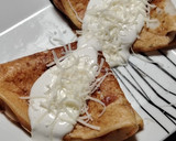 Sonkás sajtos palacsinta fokhagymás joghurttal gluténmentesen recept fázis 5 fotója