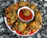 A picture of step 3 of Spinach fritters😋.