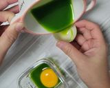 Hình bước làm 1 của món Bánh flan cải chip cho bé từ 6m (không sữa)