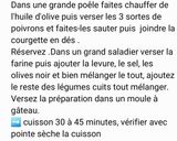 Une image de l'étape 1 de Gâteau aux légumes.