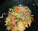A picture of step 3 of Suya-spiced pasta stir-fry.
