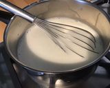 Une image de l'étape 1 de Flan aux abricots.