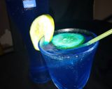A picture of step 2 of Blue Hawaii.