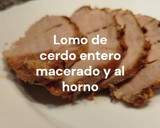 Foto del paso 12 de la receta: Lomo de cerdo entero macerado y al horno