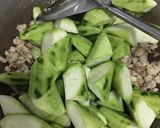 รูปขั้นตอนการทำที่ 2 ของ “ผัดบวบหมูสับ”