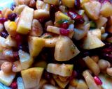 A picture of step 3 of Mix beans chaat or salad.