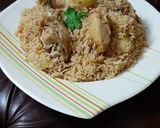 A picture of step 10 of Chicken white pulao.
