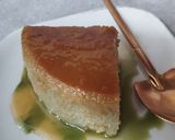 Foto langkah ke 5 dari resep Caramel Bread Pudding Matcha.