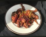 A picture of step 1 of Pepper chicken.