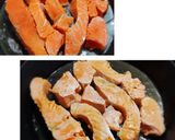 Hình bước làm 2 của món Soup BÍ ĐỎ cá hồi