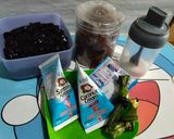 Foto langkah ke 1 dari resep Es Cincau Santan gula merah.